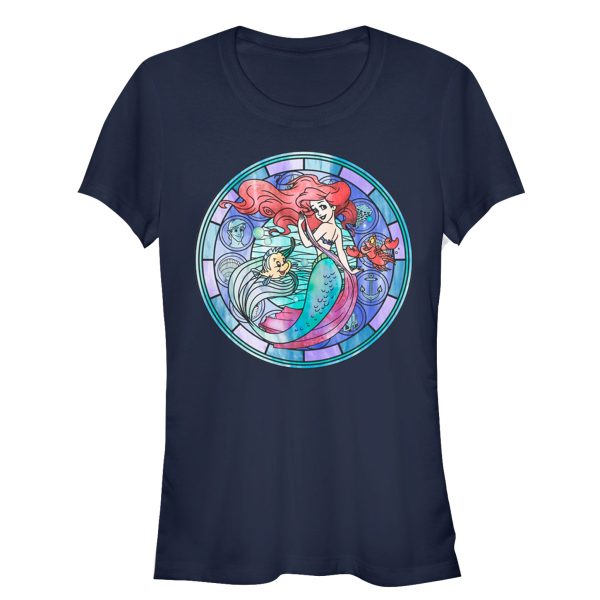 Junior’s The Little Mermaid Stained Glass T-Shirt