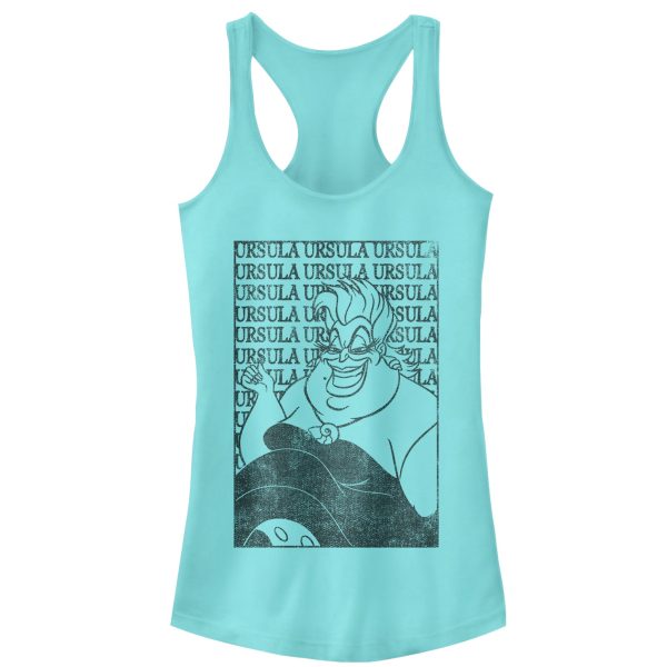 Junior’s The Little Mermaid Ursula Text Racerback Tank Top