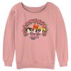 Junior’s The Powerpuff Girls Christmas Poinsettia Wreath Sweatshirt