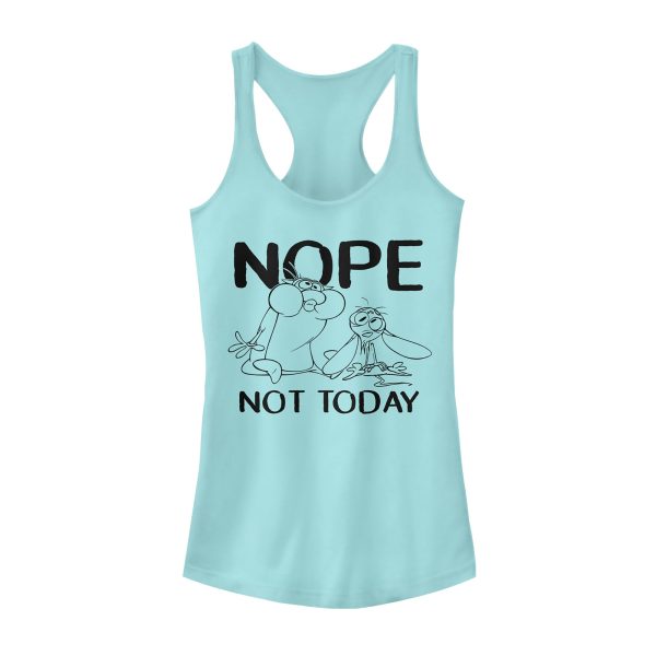 Junior’s The Ren & Stimpy Show Nope Not Today Racerback Tank Top