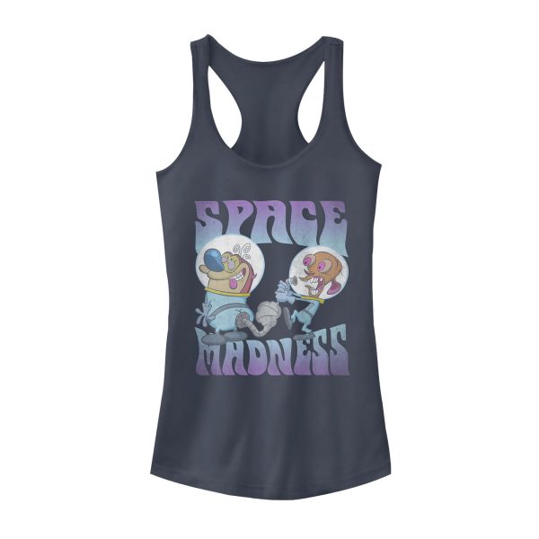 Junior’s The Ren & Stimpy Show Space Madness Racerback Tank Top