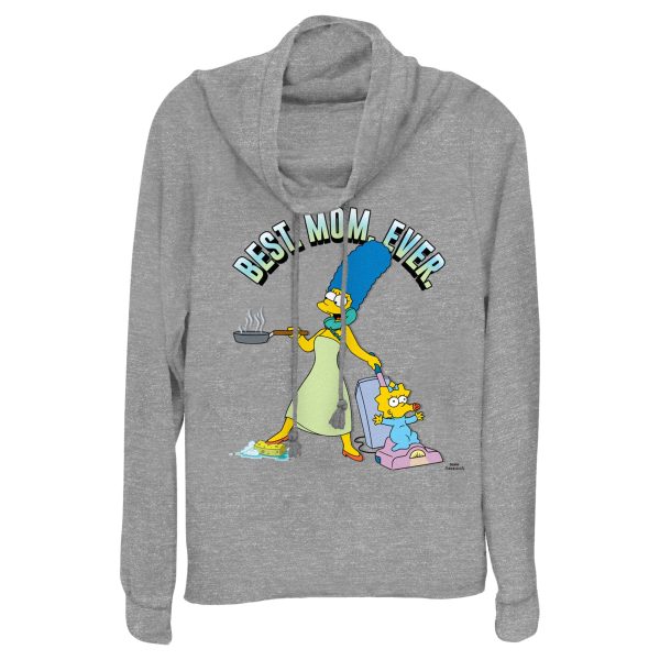 Junior’s The Simpsons Marge Best. Mom. Ever. Cowl Neck Sweatshirt