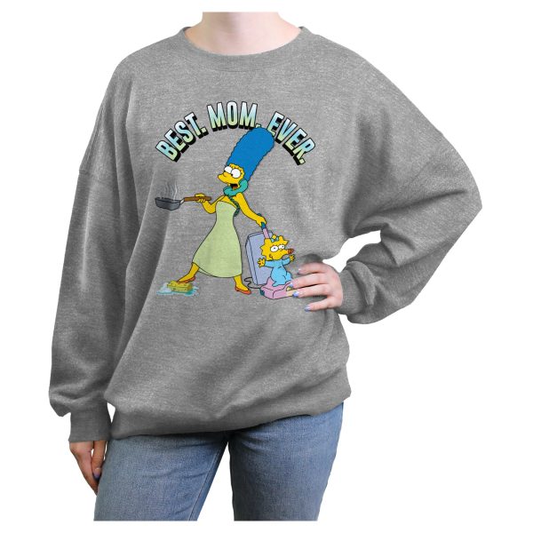 Junior’s The Simpsons Marge and Maggie Best. Mom. Ever. Sweatshirt