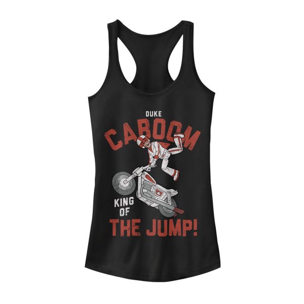 Junior’s Toy Story Caboom Jump King Racerback Tank Top