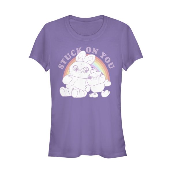 Junior’s Toy Story Ducky & Bunny Stuck on You Rainbow T-Shirt