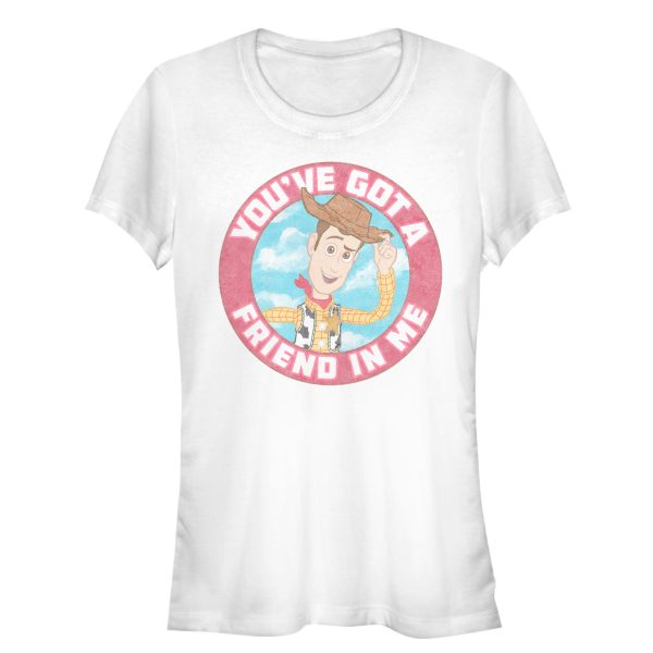 Junior’s Toy Story Friend in Me Woody Circle T-Shirt