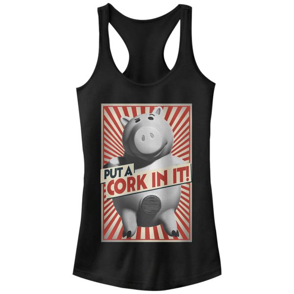 Junior’s Toy Story Hamm Put a Cork in It Racerback Tank Top