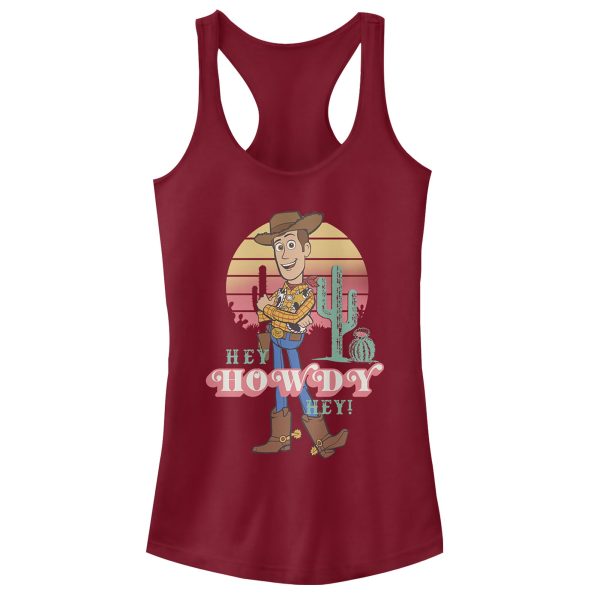 Junior’s Toy Story Hey Woody Racerback Tank Top