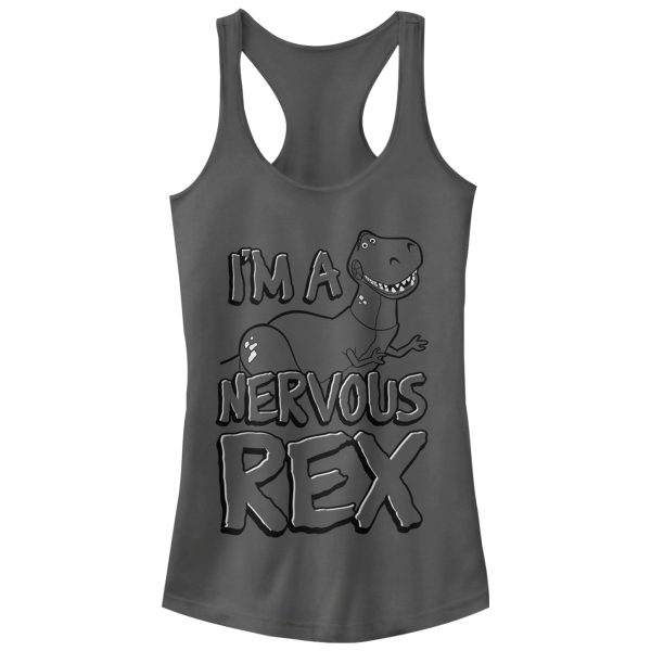 Junior’s Toy Story Nervous Rex Racerback Tank Top