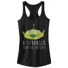 Junior’s Toy Story Squeeze Alien Stranger from Outside Racerback Tank Top