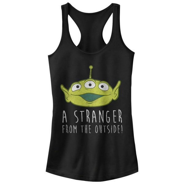 Junior’s Toy Story Squeeze Alien Stranger from Outside Racerback Tank Top