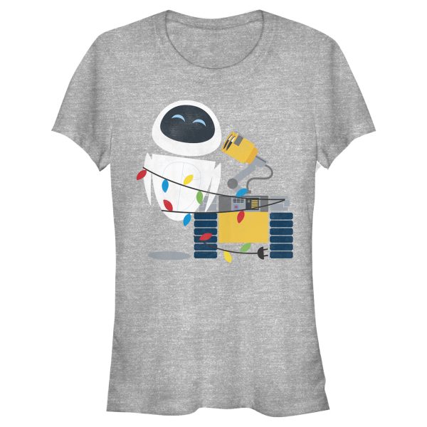 Junior’s Wall-E Christmas Light Robots T-Shirt