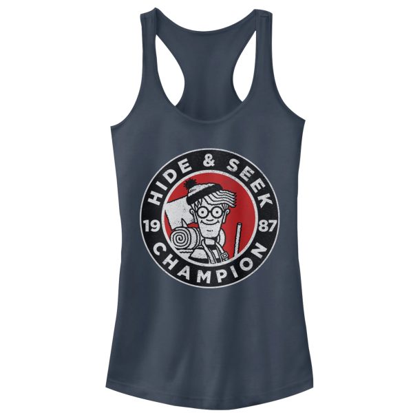 Junior’s Where’s Waldo Hide and Seek Champion Racerback Tank Top