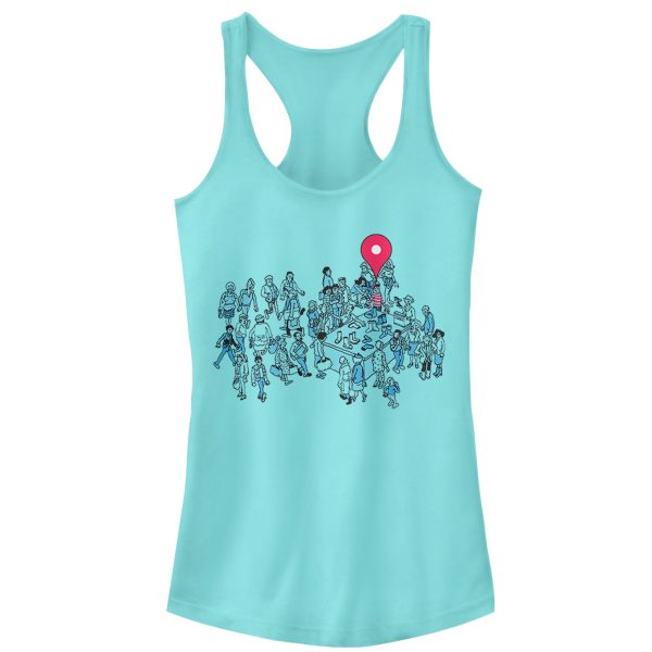 Junior’s Where’s Waldo Location Found Racerback Tank Top