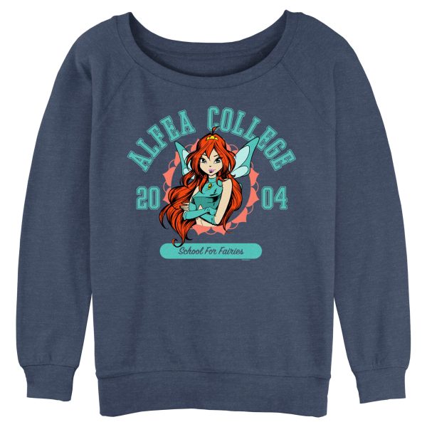 Junior’s Winx Club Alfea Collage Bloom Sweatshirt