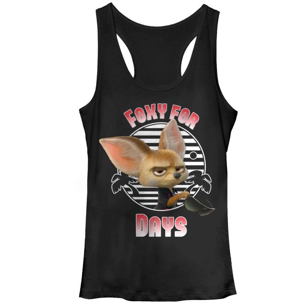 Junior’s Zootopia Finnick Foxy for Days Racerback Tank Top