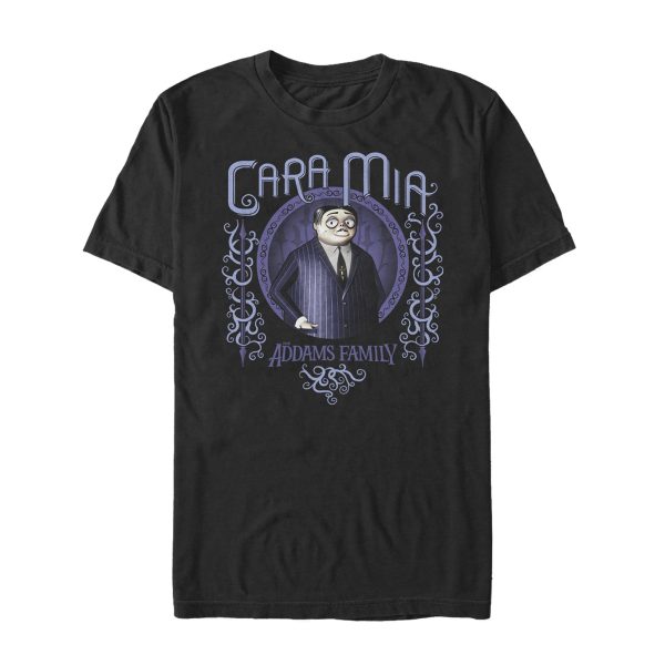 Men’s Addams Family Gomez Cara Mia Portrait T-Shirt