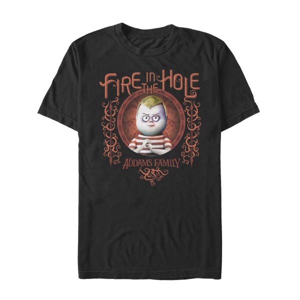 Men’s Addams Family Pugsley Fire in the Hole T-Shirt