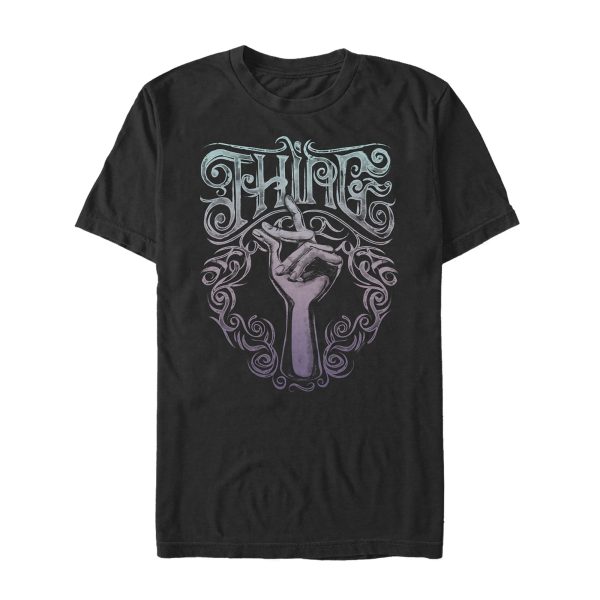 Men’s Addams Family Thing Ornate Snap T-Shirt