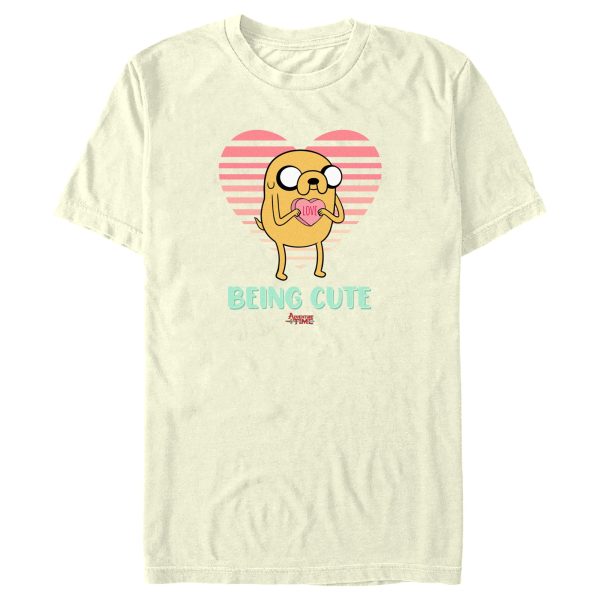 Men’s Adventure Time Valentine’s Day Jake Being Cute T-Shirt