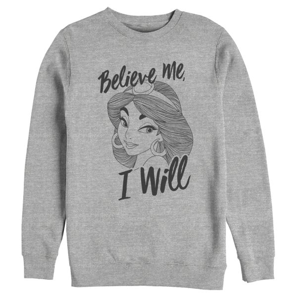 Men’s Aladdin Jasmine Believe Me Sweatshirt