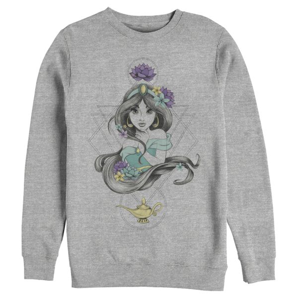 Men’s Aladdin Jasmine Character Frame Sweatshirt