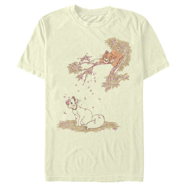 Men’s Aristocats Duchess and O’Malley Raining Petals T-Shirt