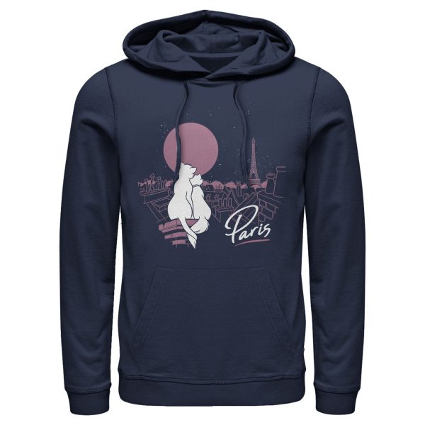 Men’s Aristocats Duchess and Thomas Love in Paris Pull Over Hoodie