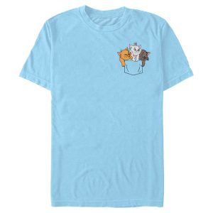 Men’s Aristocats Kittens Faux Pocket T-Shirt