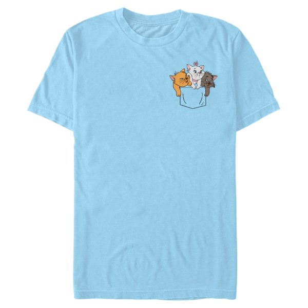 Men’s Aristocats Kittens Faux Pocket T-Shirt