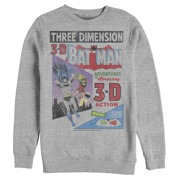 Men’s Batman 3D Vintage Comic Cover Sweatshirt