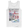 Men’s Batman 3D Vintage Comic Cover Tank Top