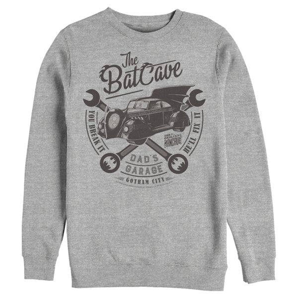 Men’s Batman Bat Cave Dad’s Garage Sweatshirt