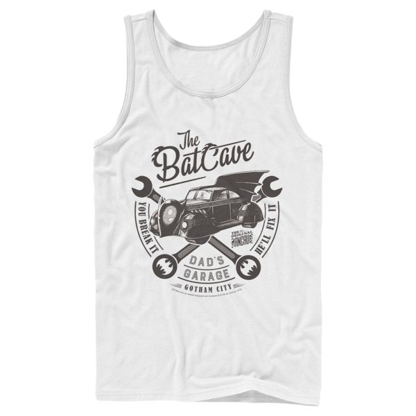 Men’s Batman Bat Cave Dad’s Garage Tank Top