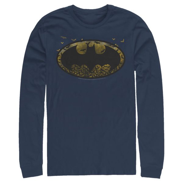 Men’s Batman Bat Colony Logo Long Sleeve Shirt