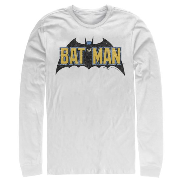 Men’s Batman Caped Crusader Logo Long Sleeve Shirt