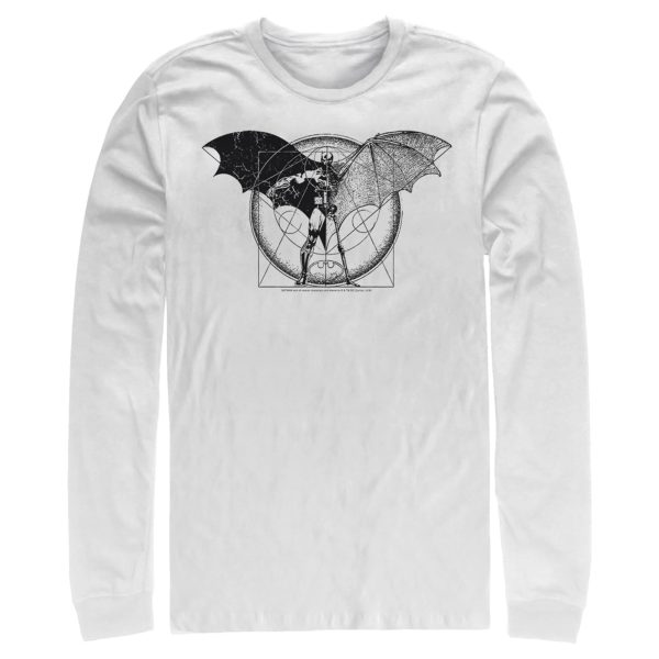 Men’s Batman Caped Crusader Schematics Long Sleeve Shirt