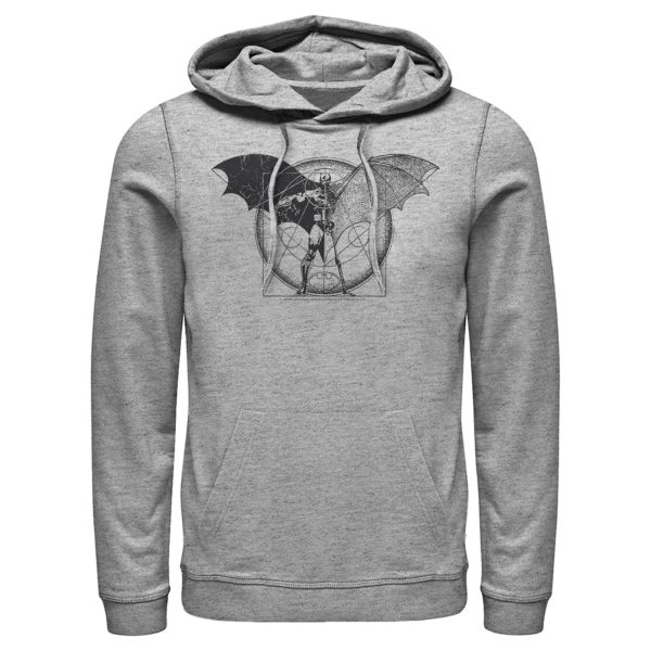 Men’s Batman Caped Crusader Schematics Pull Over Hoodie