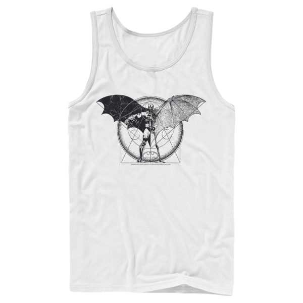 Men’s Batman Caped Crusader Schematics Tank Top