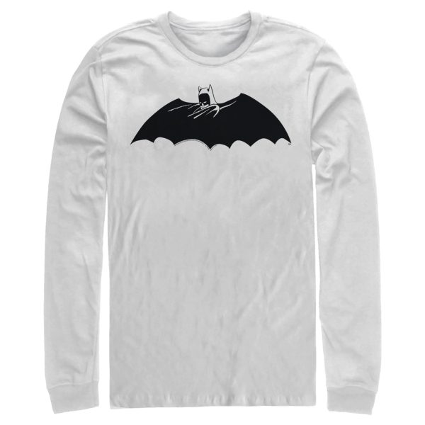 Men’s Batman Caped Crusader Silhouette Long Sleeve Shirt