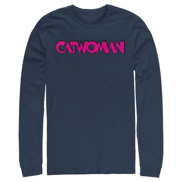 Men’s Batman Catwoman Logo Long Sleeve Shirt