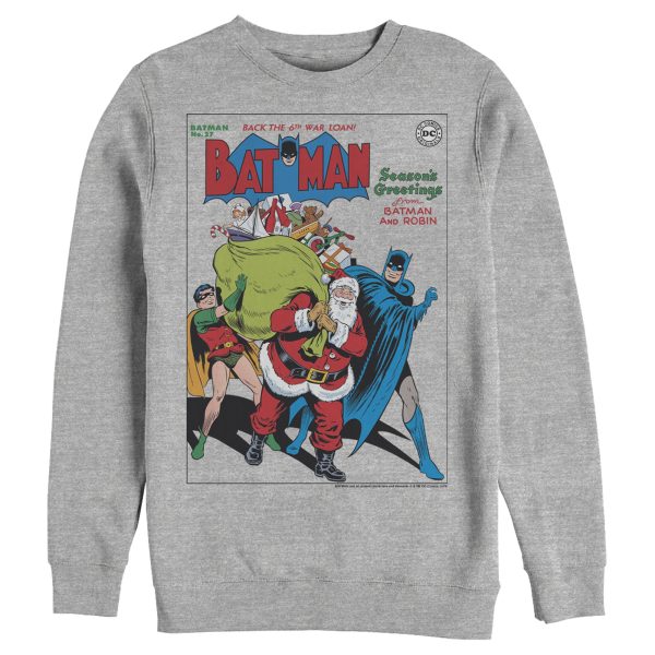 Men’s Batman Christmas Vintage Season Greetings Sweatshirt