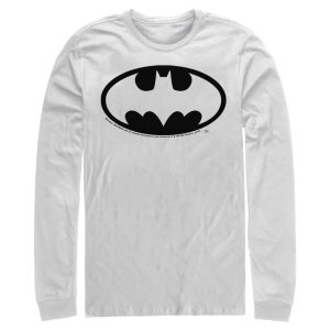 Men’s Batman Dark Night Logo Long Sleeve Shirt