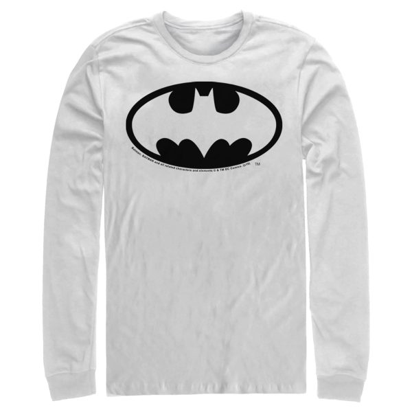 Men’s Batman Dark Night Logo Long Sleeve Shirt