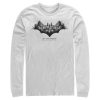 Men’s Batman Gotham Skyline Bat Shape Long Sleeve Shirt