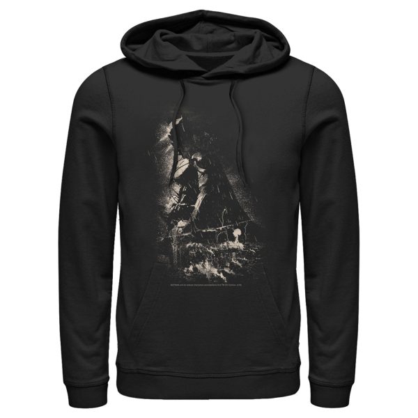 Men’s Batman Grunge Hero in Shadow Pull Over Hoodie