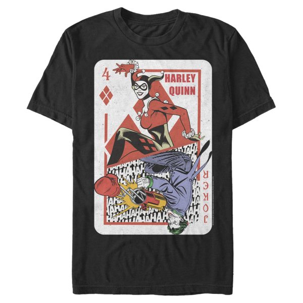 Men’s Batman Harley Quinn Joker Poker Card T-Shirt