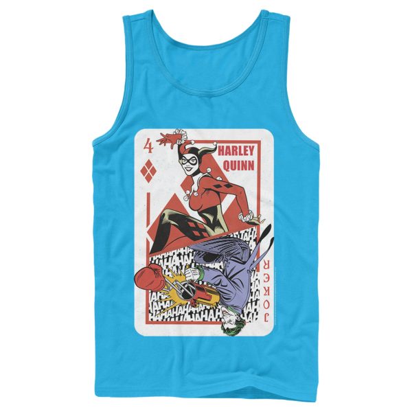 Men’s Batman Harley Quinn Joker Poker Card Tank Top