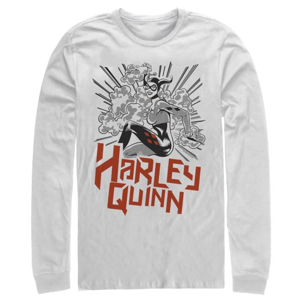 Men’s Batman Harley Quinn Retro Explosion Long Sleeve Shirt