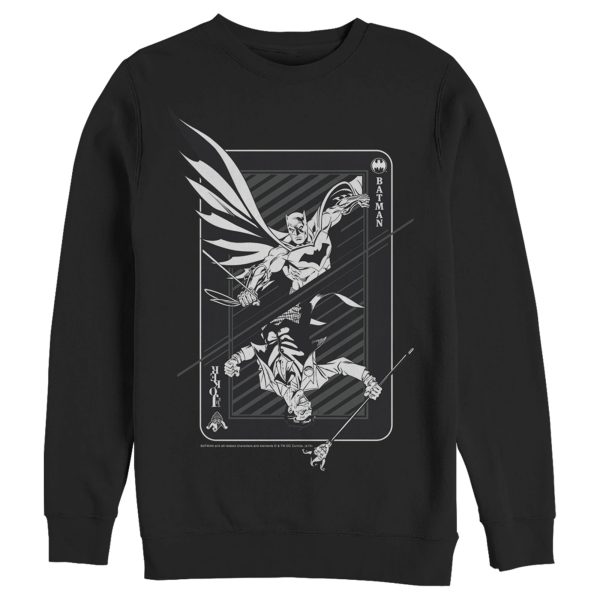 Men’s Batman Hero vs Villain Playing Card Sweatshirt